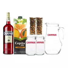 Kit Campari 750ml + Cepita + Frascos + Jarra - Pérez Tienda