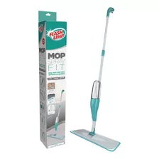 Mop Spray Fit Microfibra Verde Reservatório 365ml Flash Limp