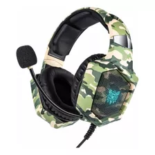 Fone De Ouvido Over - Ear Gamer Onikuma K8 Camuflagem Verde