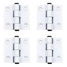 Dobradiça Alumínio 40 X 40 - Kit 04 Unidades Cor Branco