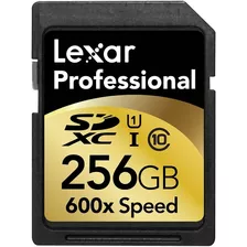 Tarjeta De Memoria Lexar Lsd256gctb-600 Professional 600x 256gb