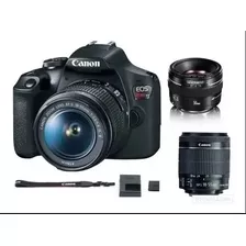  Canon Kit T7 + Lente 18-55mm + 50mm + Flash + Cartão 64g