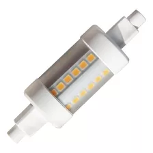 Lâmpada Led Palito 5w Bivolt R7s 2700k Luz Amarela Luminatti