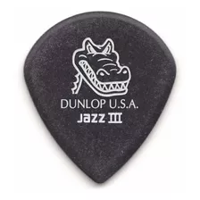 Uñetas Jim Dunlop 571p1.4 Gator Grip Jazz Iii X 6 Color Gris