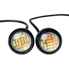 4 Mini Luz Led Para-choque/ Grade Luz Auxiliar Olho De Águia