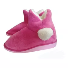 Pantuflas Cerrada Botita Mujer Peluche Abrigada Corderito 