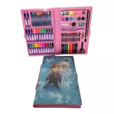 Estojo Infantil Maleta De Pintura 86 Peças - Frozen