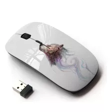 Koolmouse [ratón Inalámbrico Óptico 2.4g [wolf Wild Dog Acua