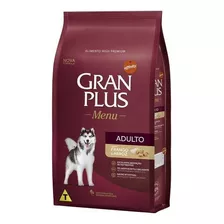 Alimento Gran Plus Menu Para Cão Adulto Todos Os Tamanhos Sabor Frango E Arroz Em Sacola De 15kg