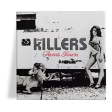 Placa Decorativa Starnerd The Killers Sams Town 15x15 De Cerâmica Com Desenho The Killers Sams Town 15cm De Largura X 15cm De Altura X 15cm De Diâmetro