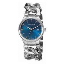 Akribos Xxiv Reloj De Hora Doble De Diamantes Para Mujer Rel