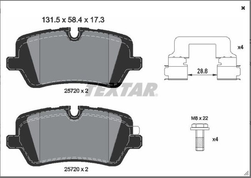 Balatas Traseras Land Rover Range Rover 2013-2020 Textar  Foto 2