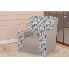 Capa Poltrona Papai Sofa 1 Lugar Coladinha Mista Estampada