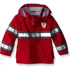 London Fog Baby Fireman Rain Slicker, Rojo, 18 Meses