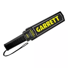 Detector De Segurança Garrett Super Scanner V Com Carregador, Cor Preta