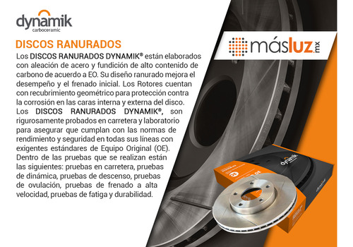 Jgo 2 Discos Ranurados Tra Mercedes-benz Ml320 V6 3.2l 98/03 Foto 4