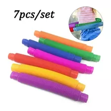 7pcs Fidget Pop Tubo Brinquedos E-relevo Sensorial Pipeline