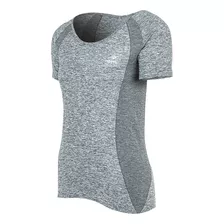 Remera De Tenis Topper Seamless Mujer Gris Solo Deportes