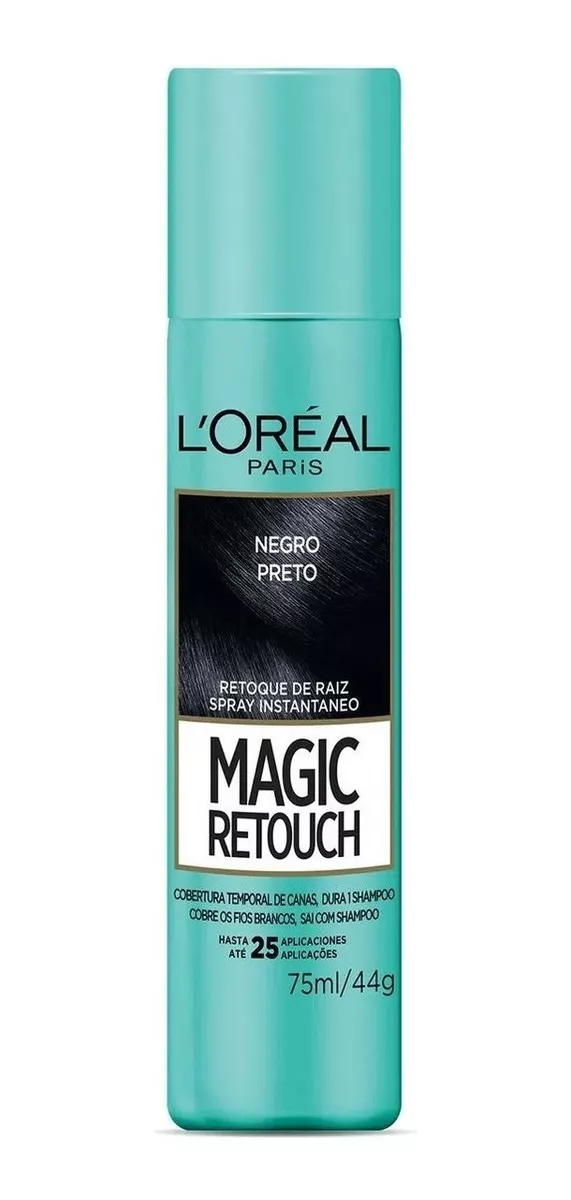 Tinte L'oréal Paris Magic Retouch Tono Negro X 75ml