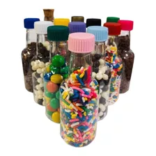 1000 Mini Garrafinhas De Plastico 50 Ml Tampas Para Festas