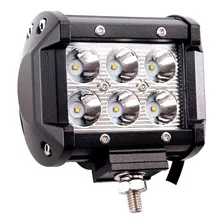 Faro Auxiliar Proyector 6 Led Cree 18w Off Road Autos Motos