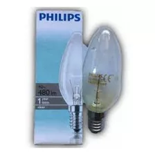 Foco Philips Vela Incandescente 40w Entrada E14