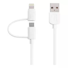 Cable Lightning Y Micro Usb 2 En 1 Android iPhone Apple