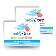 Kit C/2 Sabonete Barra Baby Dove Hidratação Enriquecida