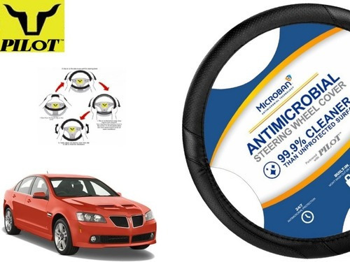 Funda Cubrevolante Negro Antimicrobial Pontiac G8 2008 Foto 2