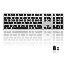 Teclado Retroiluminado Inalámbrico Seenda Para Mac Con Recep