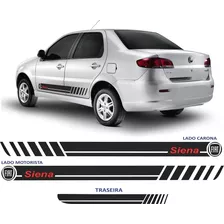 Acessorios Fiat Siena Faixas Lateral E Traseira Kit