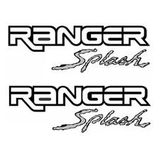 Par Adesivos Compatível Ranger Splash Emblemas Lateral R865