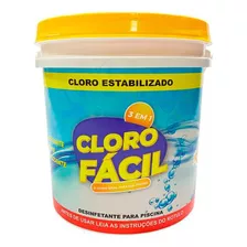 Cloro Fácil Granulado 3 Em 1 Piscinas 10kg Balde Ultraclor