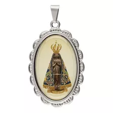 Medalha Pingente Nossa Senhora Aparecida Oval