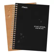 Cuaderno De Bolsillo Five Star 100 Hojas Rayadas -negro