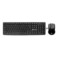 Combo Teclado + Mouse Sem Fio 2.4ghz Wireless Monocron Preto