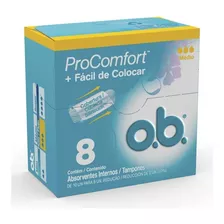 Absorvente Ob Interno Comfort Medio C 8 Kit Com 4