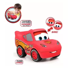 Cars Rayo Mcqueen Auto Gira Los Ojos Disney Pixar Elka