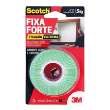 Fita Dupla Face Espuma 25mm X 2m Fixa Forte Extrema 3m