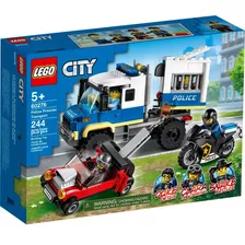 Lego Transporte De Prisioneiros Da Polícia Quantidade De Peças 244