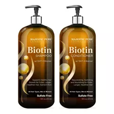 Majestic Pure Biotin - Juego De Champú Y Acondicionador Co.