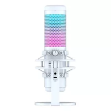 Micrófono Hyperx Quadcast S Condensador Omnidireccional Color White