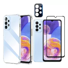 Capa Anti Impacto + Película 3d +cam Para Samsung Galaxy A23