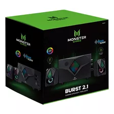 Subwoofer Monster Games Burst 2.1 Usb Jack 3.5mm