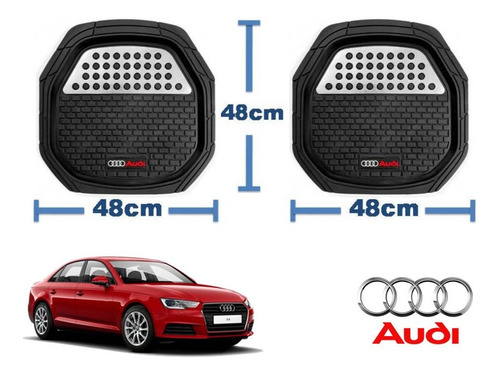 Tapetes 4 Piezas Charola 3d Logo Audi A4 R4 S4 2013 A 2017 Foto 3