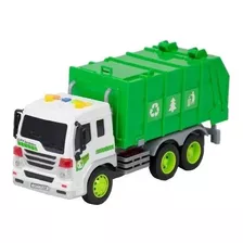 Caminhão De Lixo Reciclagem Realista Com Som E Luz Bbr Toys