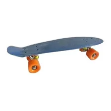 Skate Patineta Penny Azul Con Ruedas Naranja