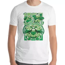 Playera Estampada Con Diseño Bulbasaur Pokemon