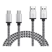 Cable 3 Metros Micro Usb Tipo C Enmallado Carga Rapida