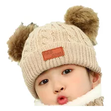 Gorro Lana Bebe Colo Beige